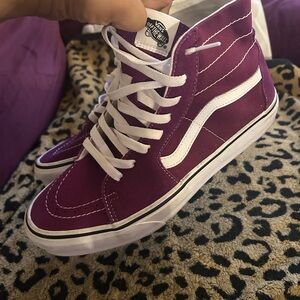 Vans Women's Purple High-Top Sneakers